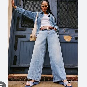 We the Free Baggy Light Blue Women's Jeans